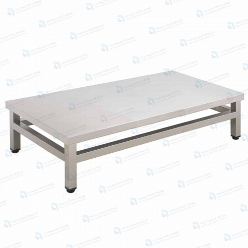 Подтоварник ПТ 1200x600x300, каркас нержавеющая труба, столешница AISI430