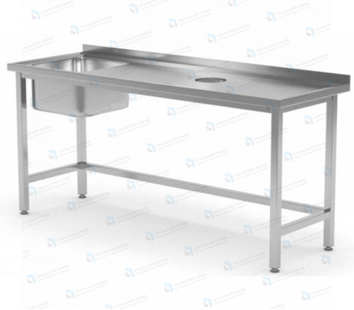 Стол предмоечный для сбора отходов СПСО 1400x700x860 "Профи"